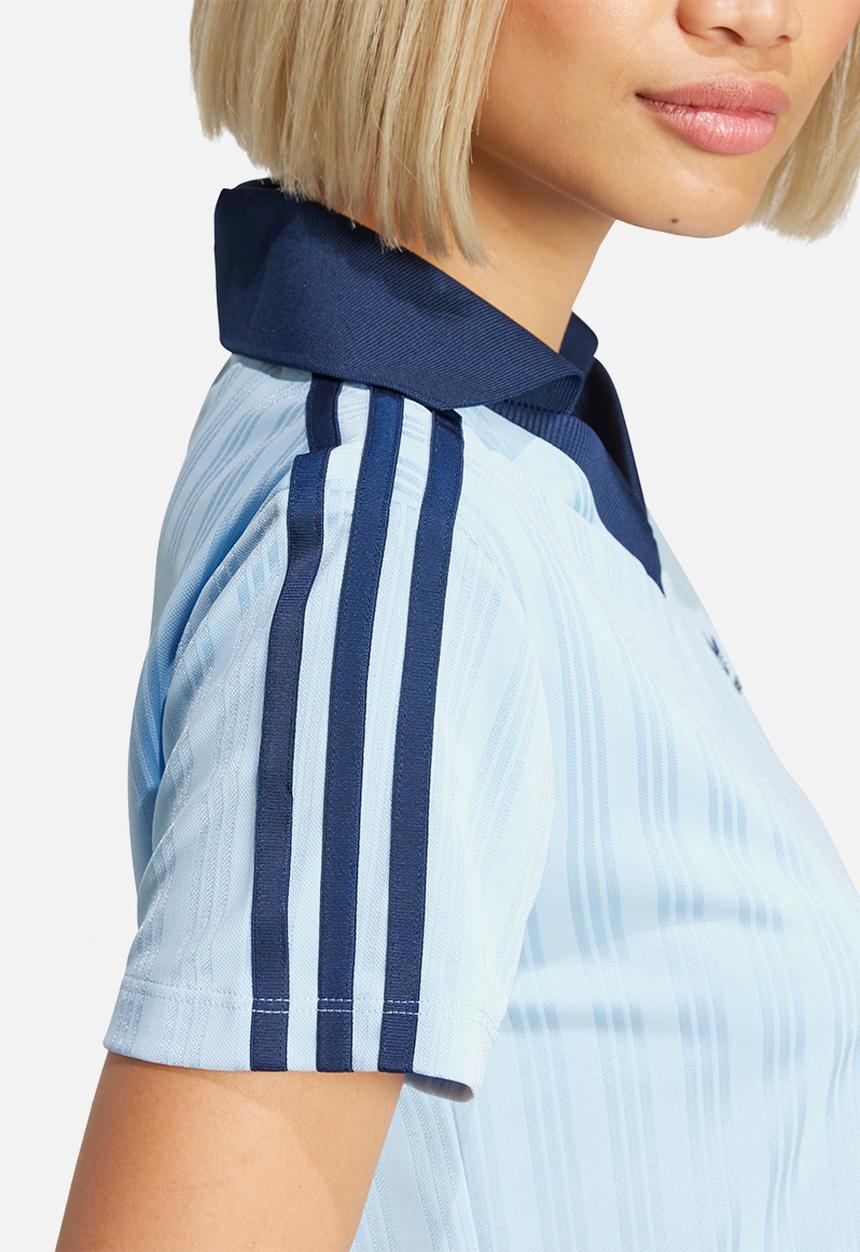 adidas Originals - V-Neck Polo - Clear Sky