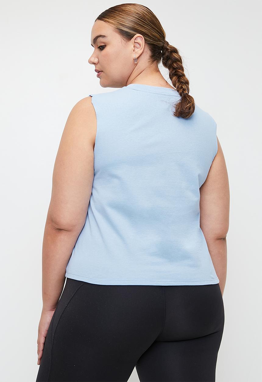 Cotton On - Plus Active Graphic Crew Tank - Windsurfer/Resort Club