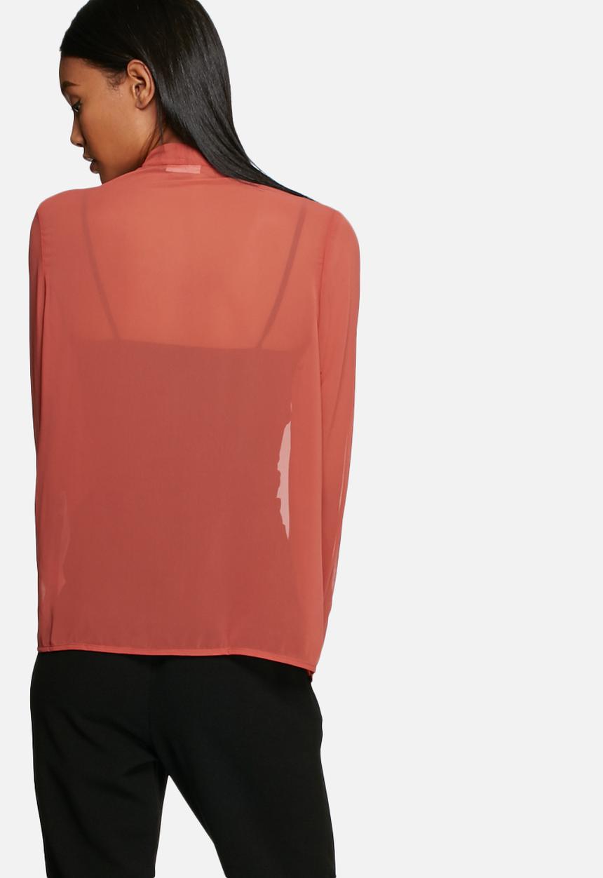 ONLY - Frilla bow shirt