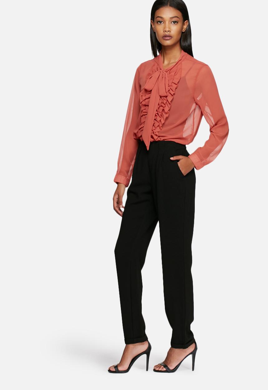 ONLY - Frilla bow shirt