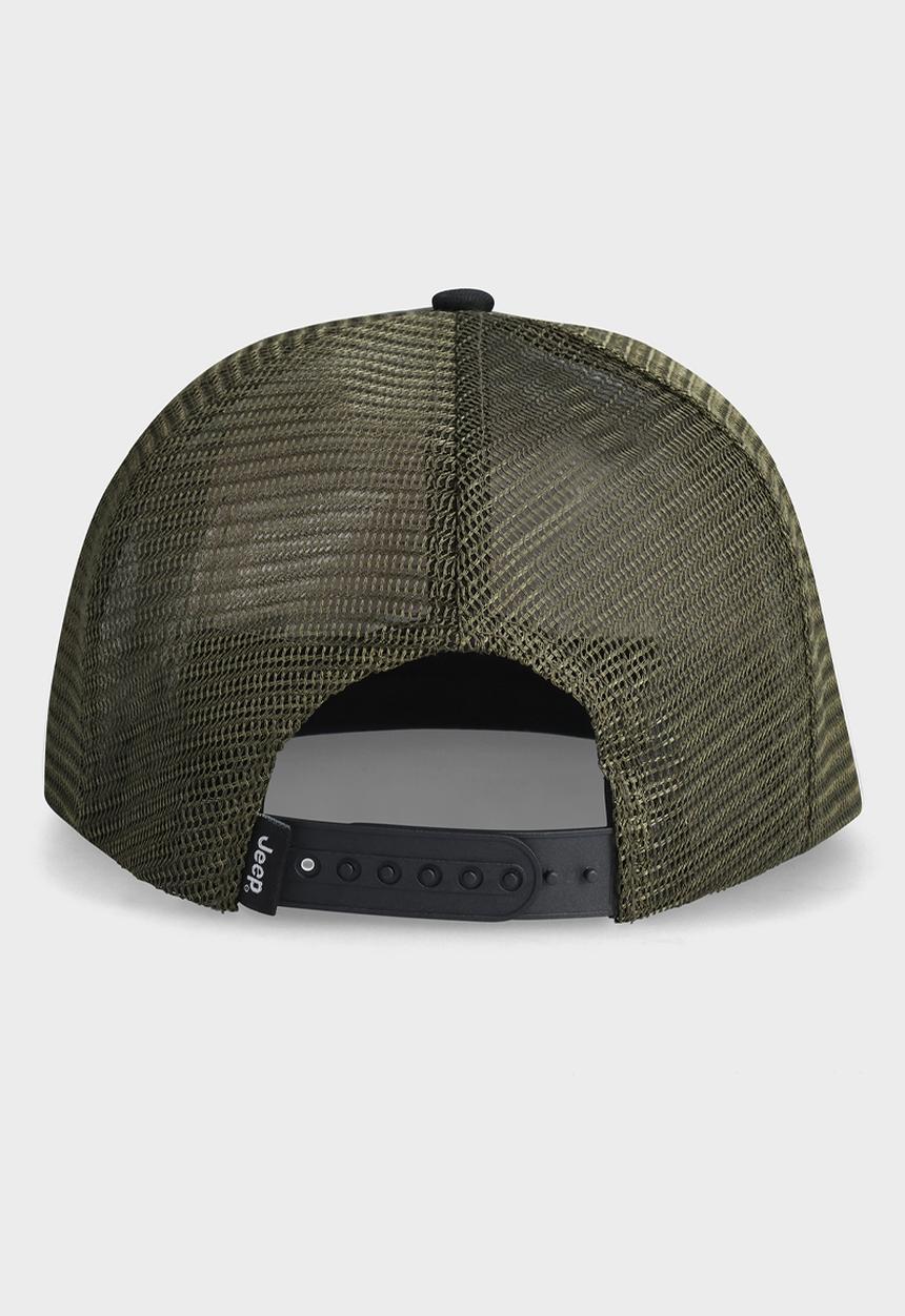 JEEP - 7 Panel Flat Peak Cap - Green