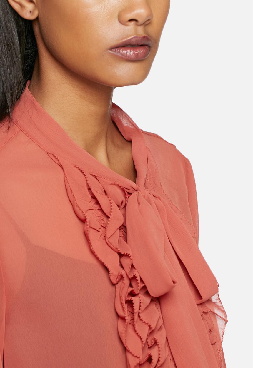 ONLY - Frilla bow shirt