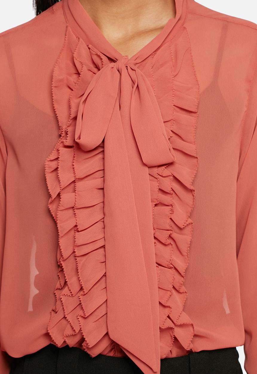 ONLY - Frilla bow shirt