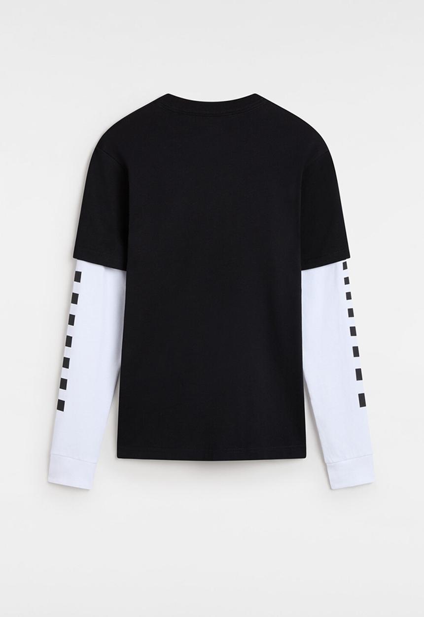 Vans - By long check twofer boys - black