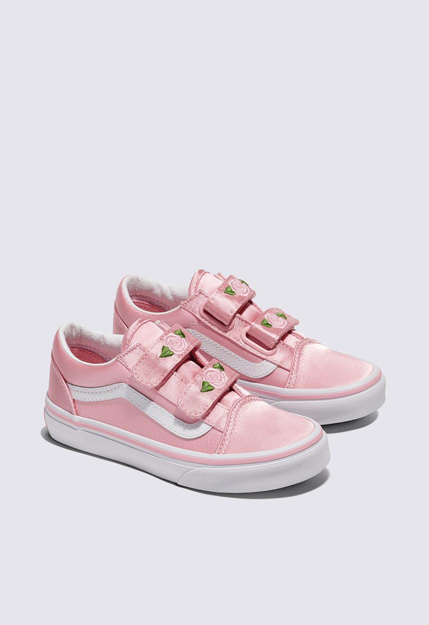 Vans - Old Skool V-Bj1 -  Satin Rose Pink/True White