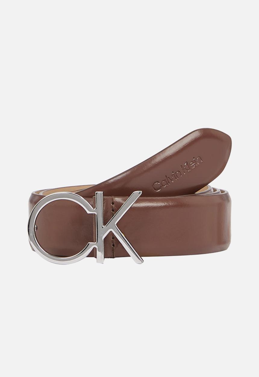 Calvin Klein - Re-lock ck logo belt 30mm - cioccolate lab