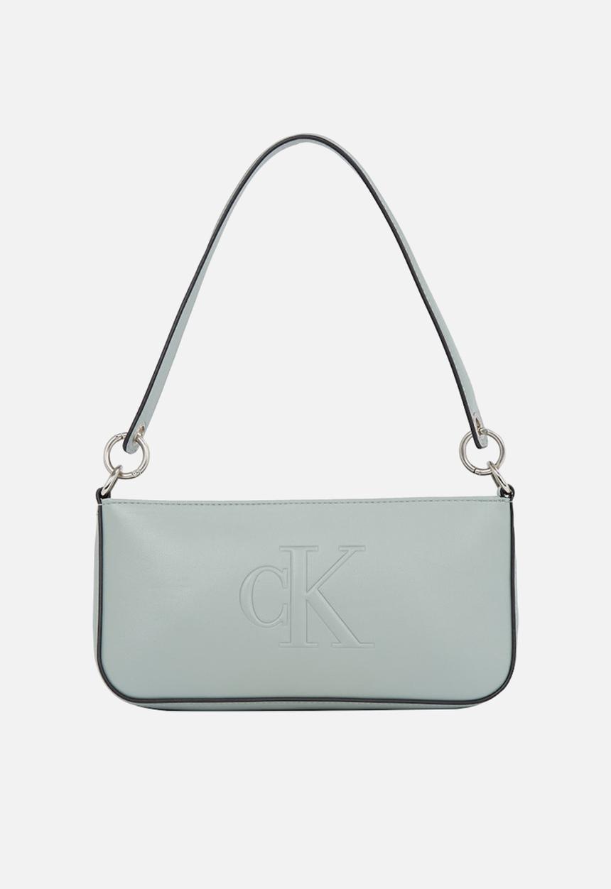 Calvin Klein - Sculpted shoulder pouch25 deboss - slate gray