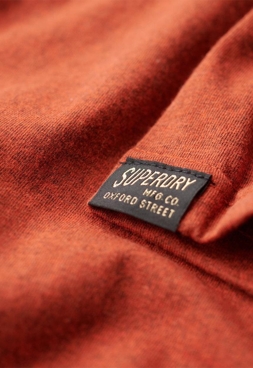 Superdry. - Classic core logo t shirt - arizona orange grit