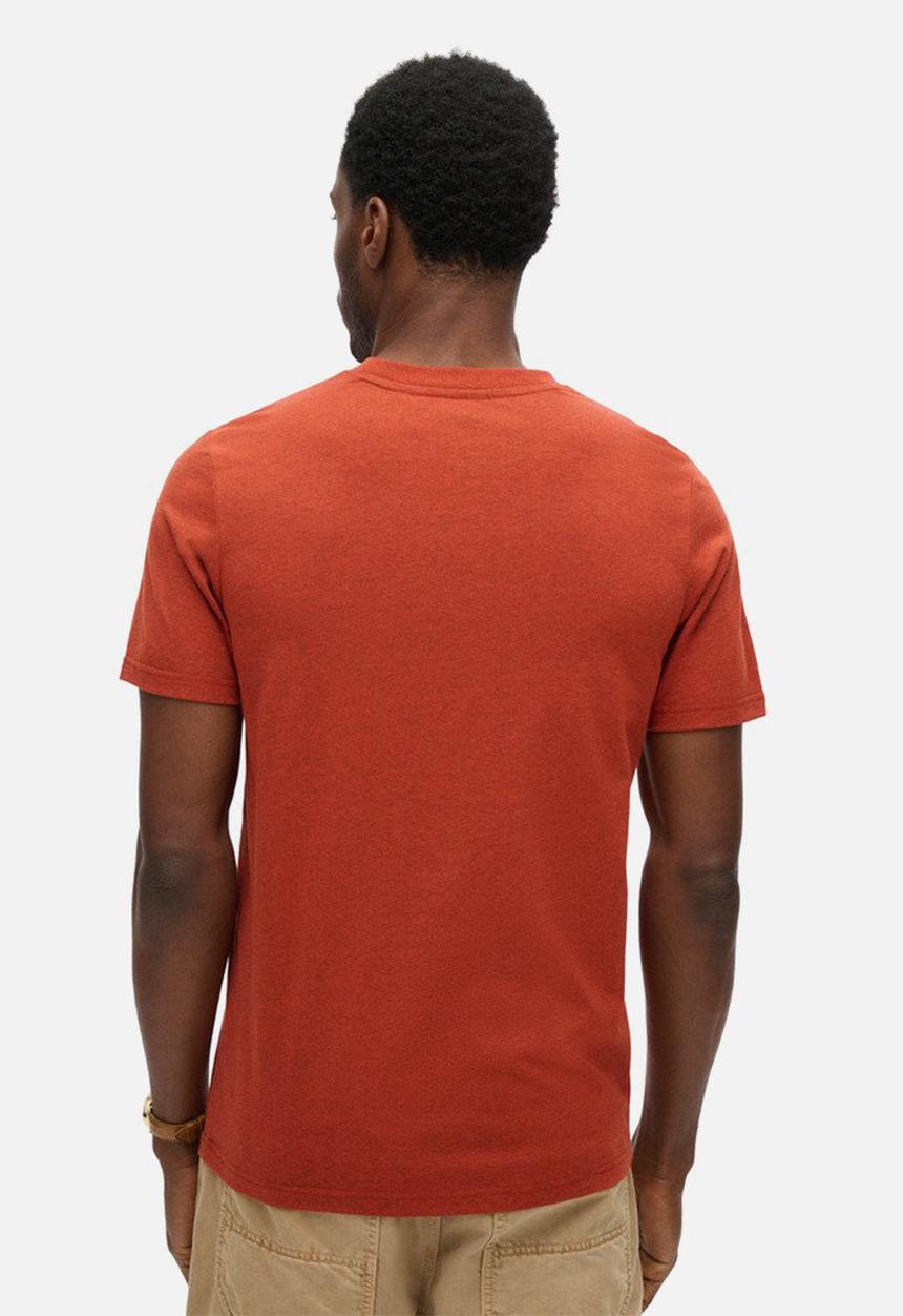 Superdry. - Classic core logo t shirt - arizona orange grit