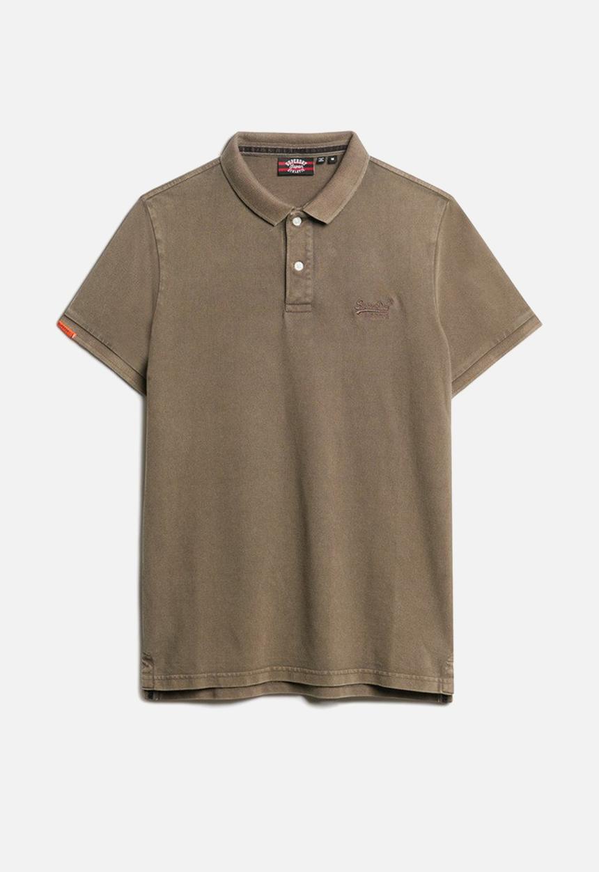 Superdry. - Vint destroy polo - destroy morel brown