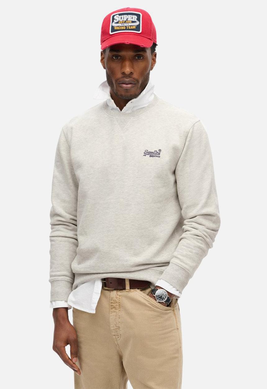 Superdry. - Essential Logo Crew Sweatshirt - Glacier Grey Marl