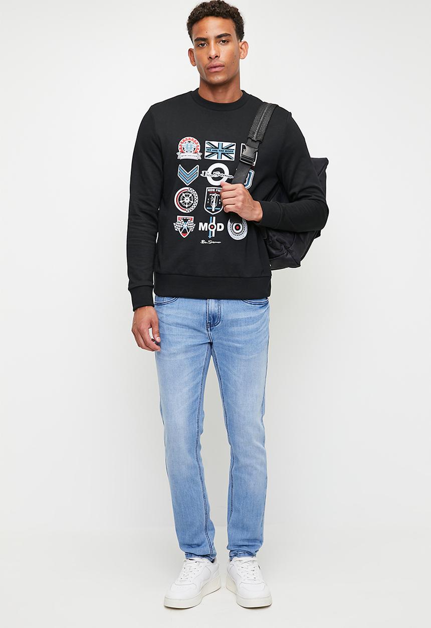 Ben Sherman - Scooter Club Crew Sweater 76134 - Black