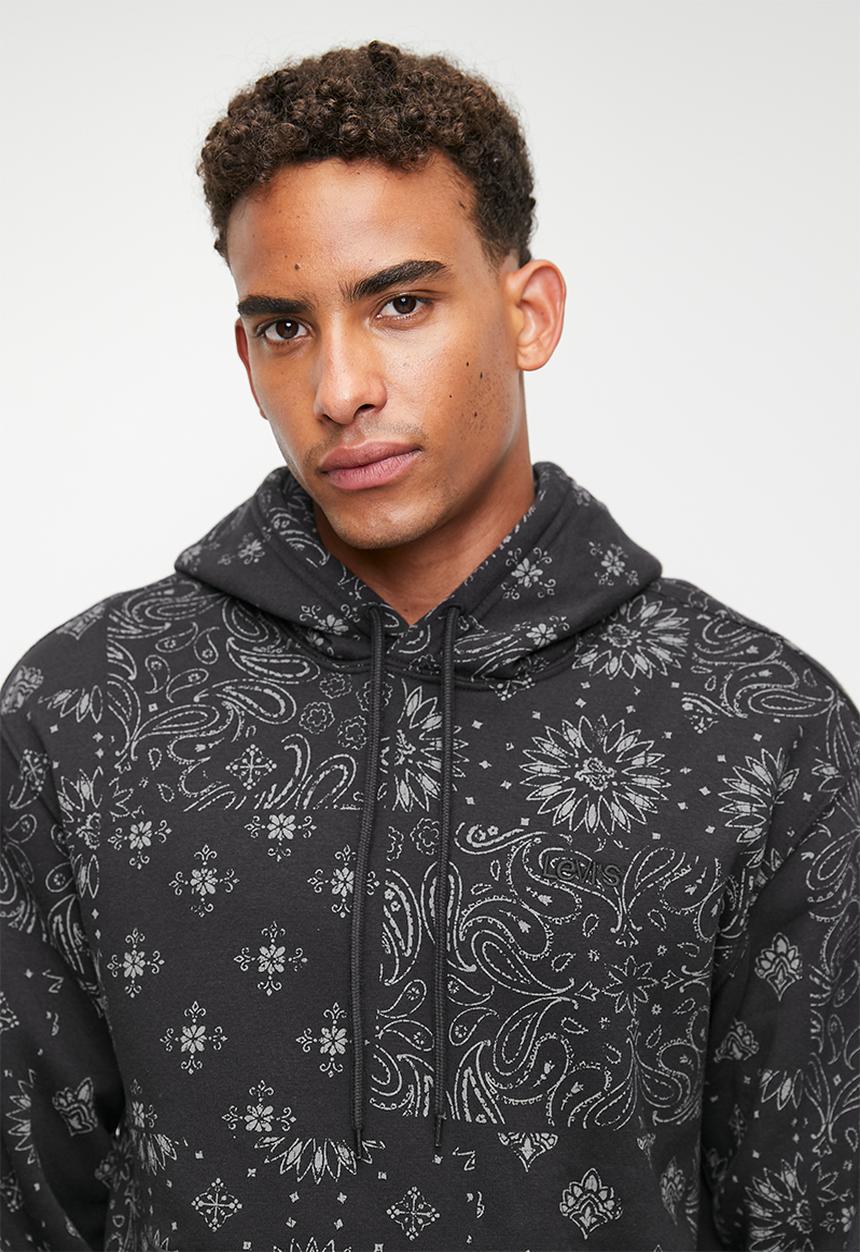 Levi’s® - Levi's sweats hoodie jensen bandana - jet black