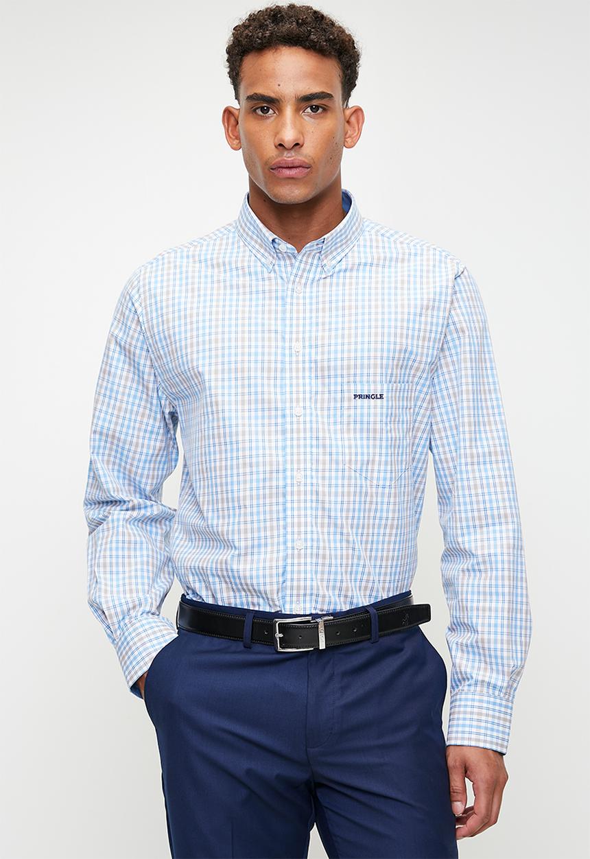 Pringle of Scotland - Nicholas l/s classic shirt - blue