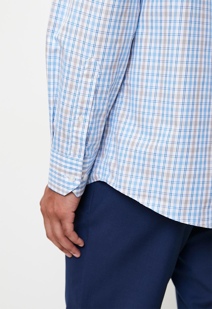 Pringle of Scotland - Nicholas l/s classic shirt - blue