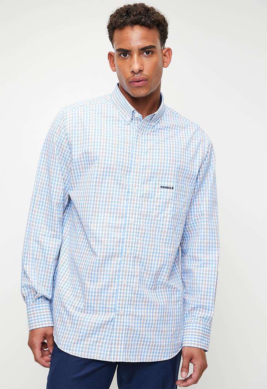 Pringle of Scotland - Nicholas l/s classic shirt - blue