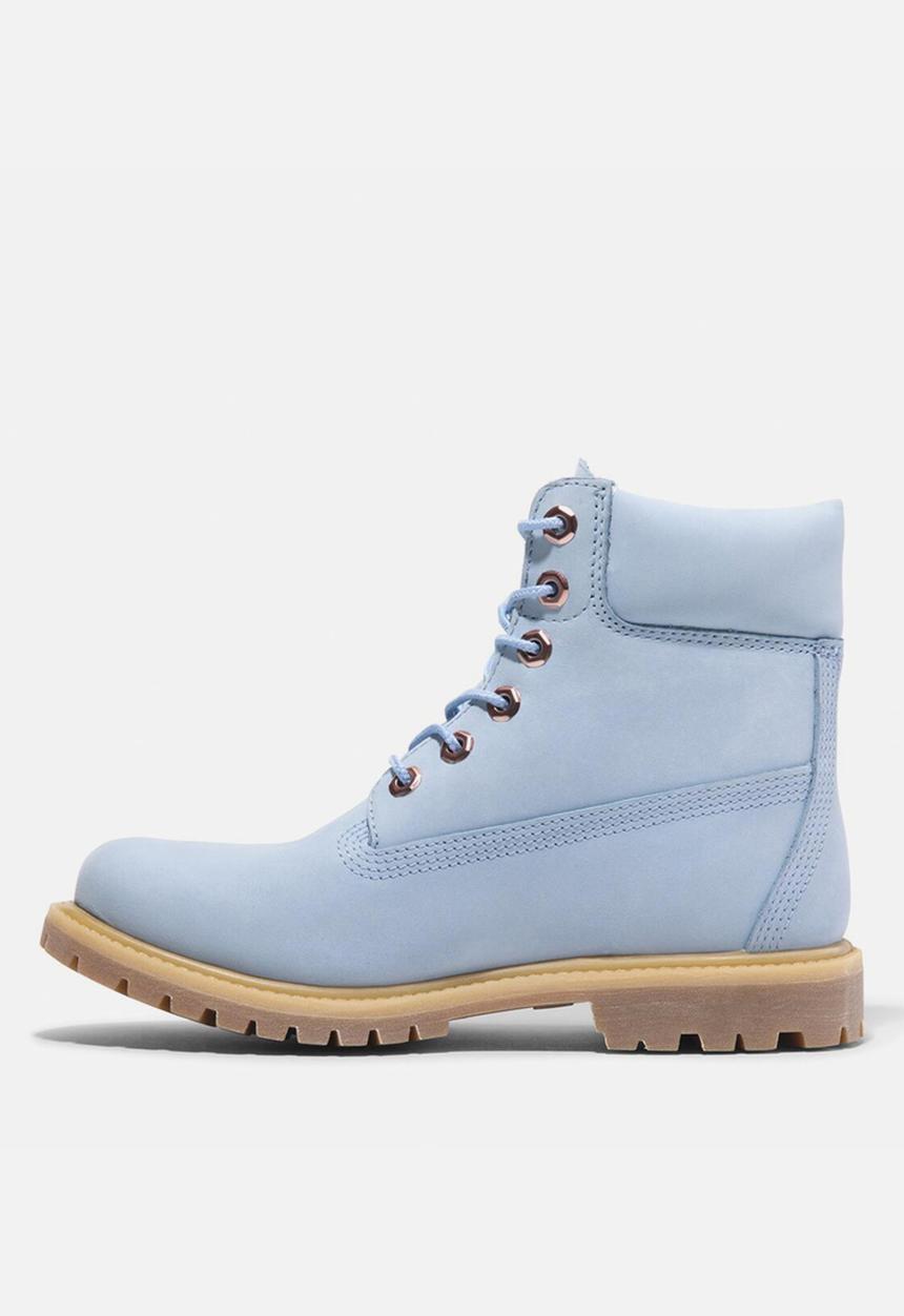 Timberland - Premium 6 Inch Lace Up Waterproof Boot - Light Blue Nubuck