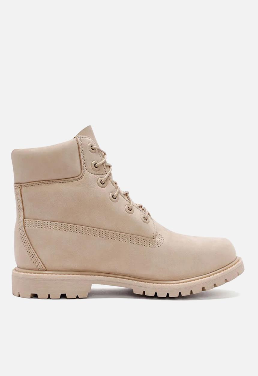 Timberland - Premium 6 Inch Lace Up Waterproof Boot - Light Beige Nubuck