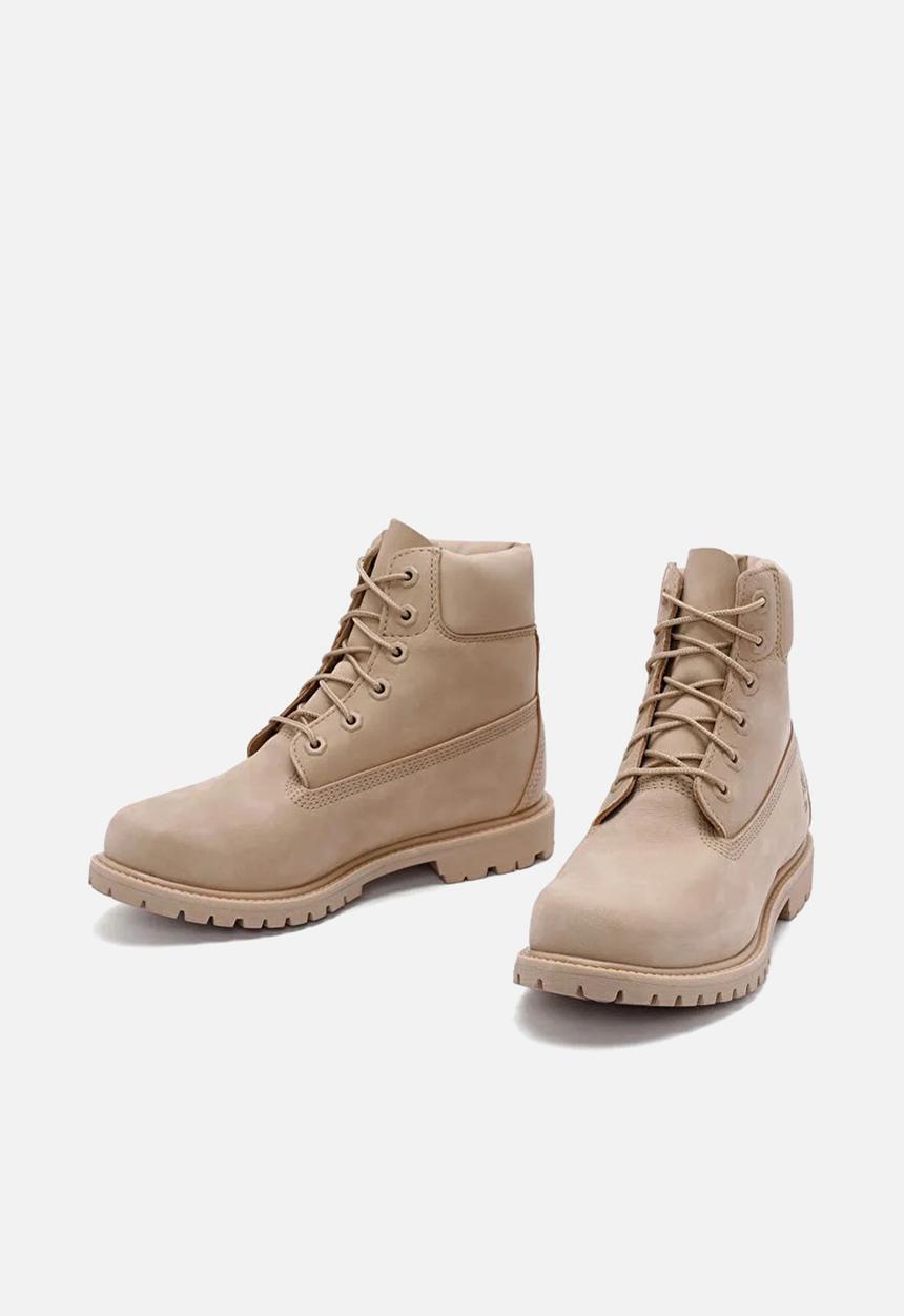 Timberland - Premium 6 Inch Lace Up Waterproof Boot - Light Beige Nubuck
