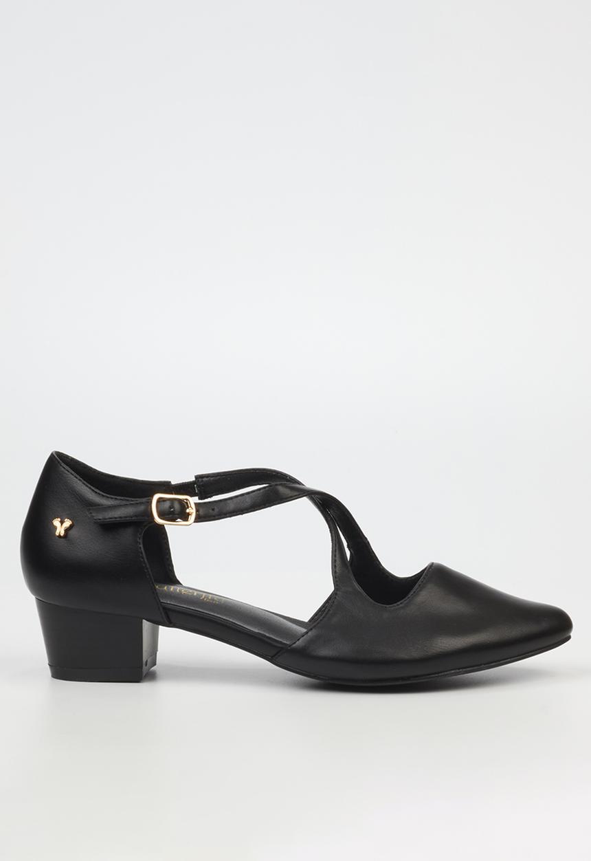 Butterfly Feet - Sling 11 Ankle Strap D'Orsay - Black