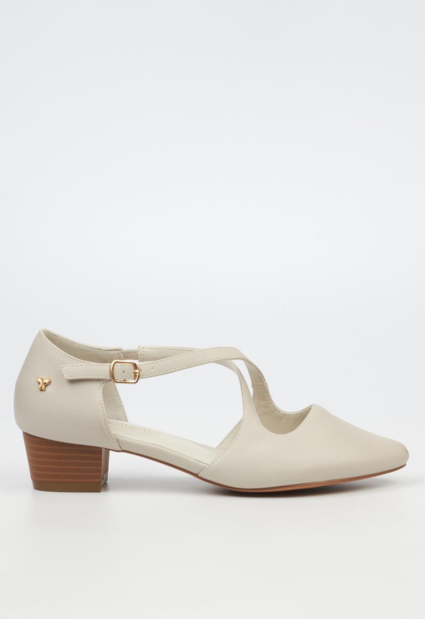 Butterfly Feet - Sling 11 Ankle Strap D'Orsay - Bone