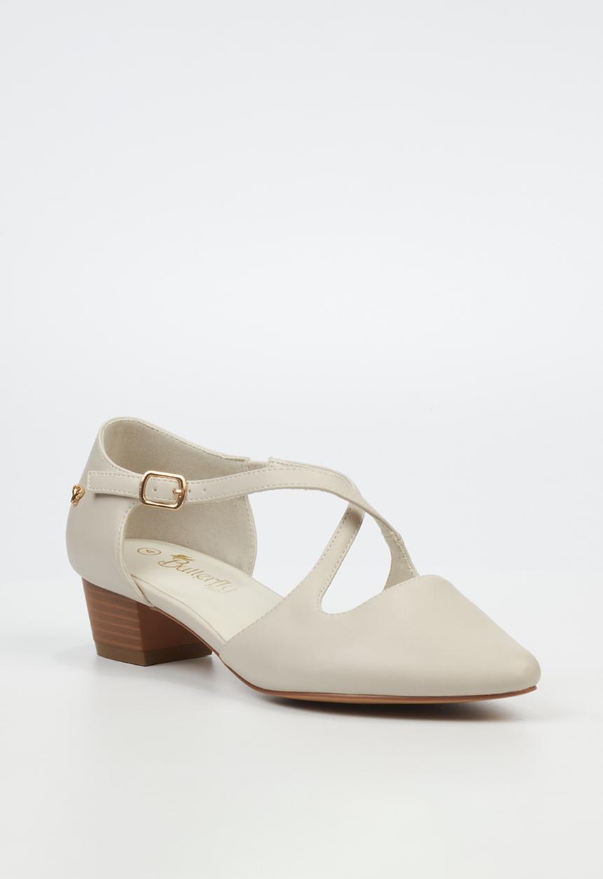 Butterfly Feet - Sling 11 Ankle Strap D'Orsay - Bone