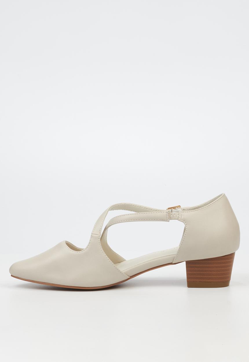 Butterfly Feet - Sling 11 Ankle Strap D'Orsay - Bone