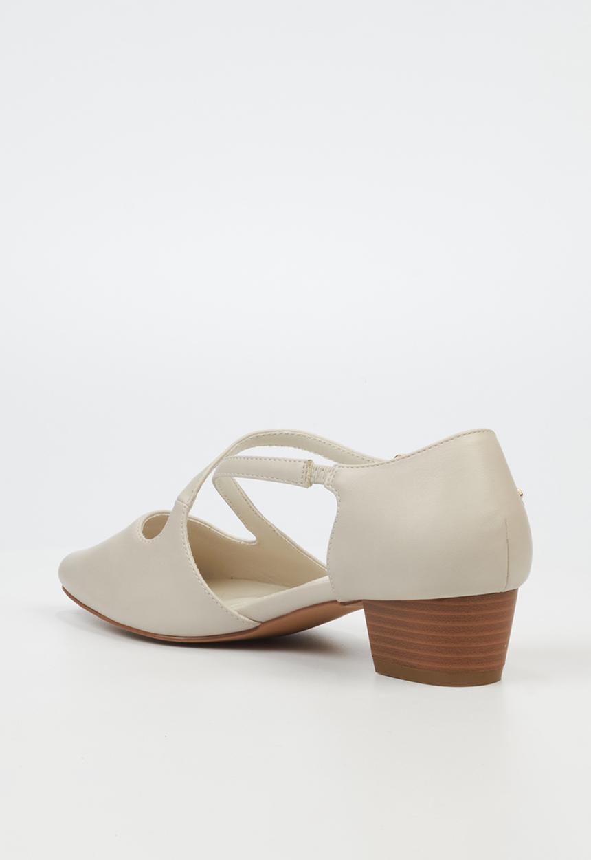 Butterfly Feet - Sling 11 Ankle Strap D'Orsay - Bone