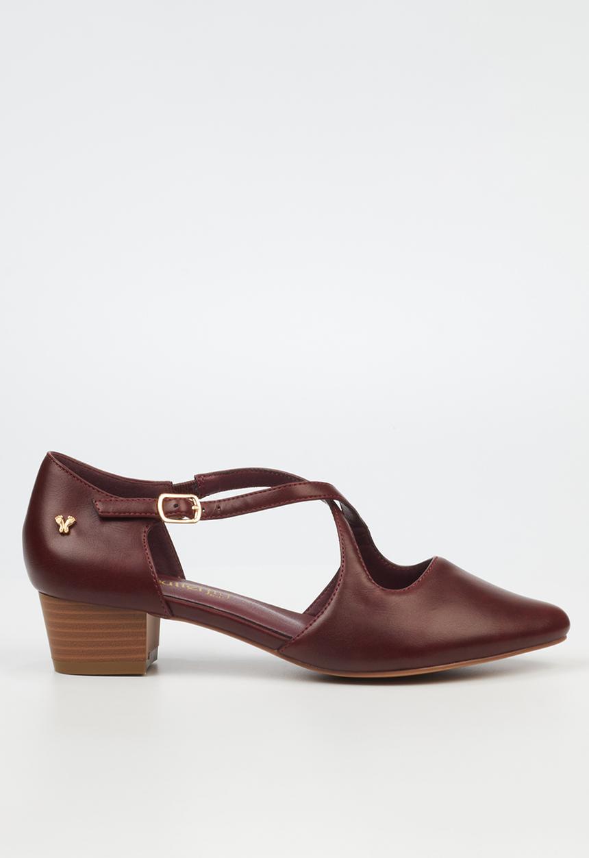 Butterfly Feet - Sling 11 Ankle Strap D'Orsay - Burgundy