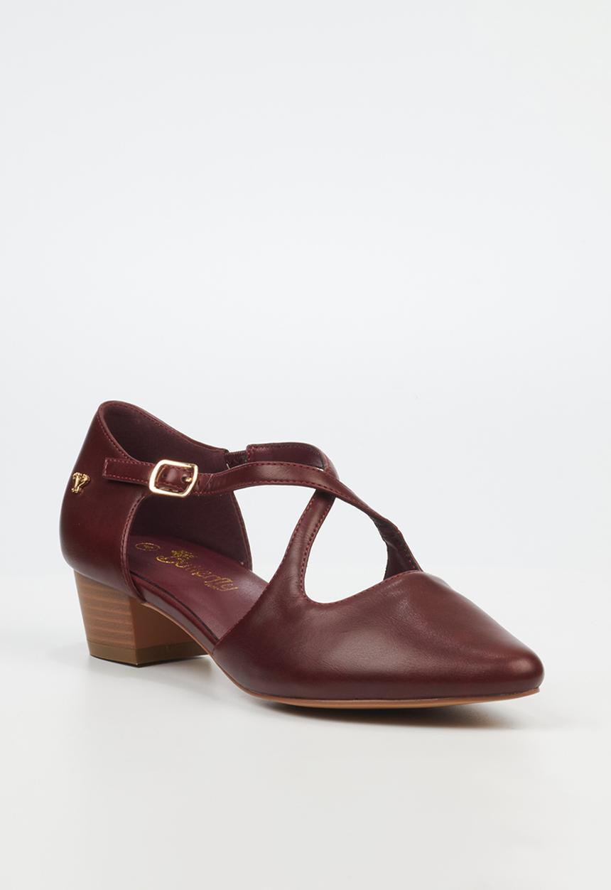 Butterfly Feet - Sling 11 Ankle Strap D'Orsay - Burgundy