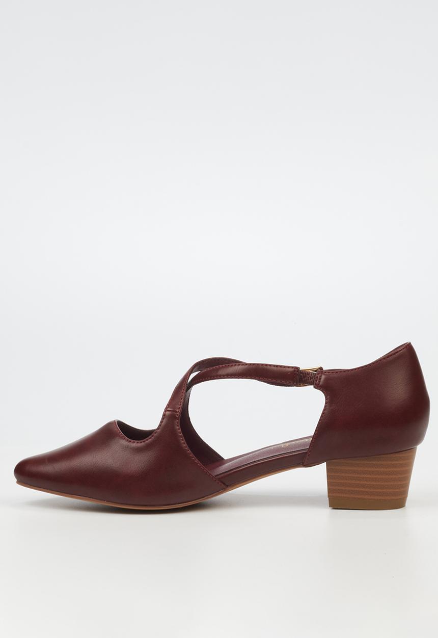 Butterfly Feet - Sling 11 Ankle Strap D'Orsay - Burgundy