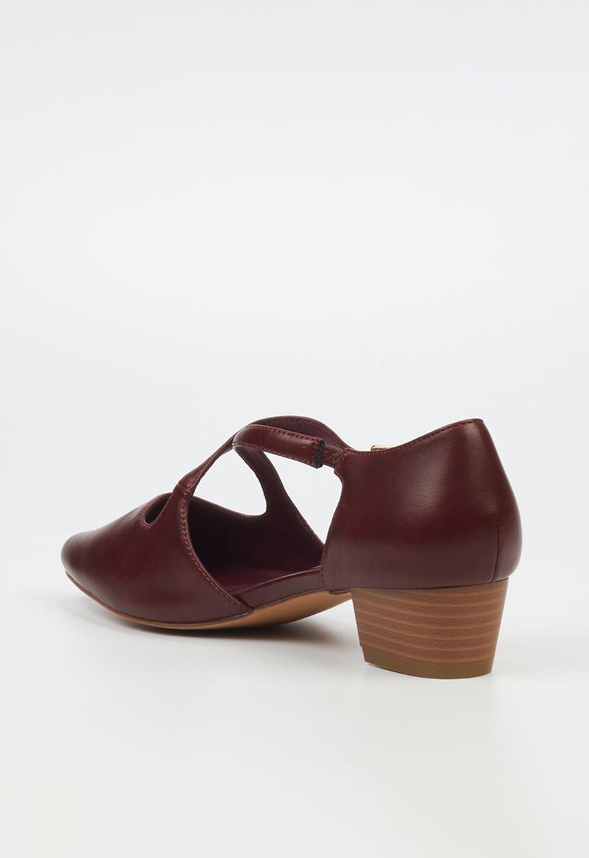 Butterfly Feet - Sling 11 Ankle Strap D'Orsay - Burgundy