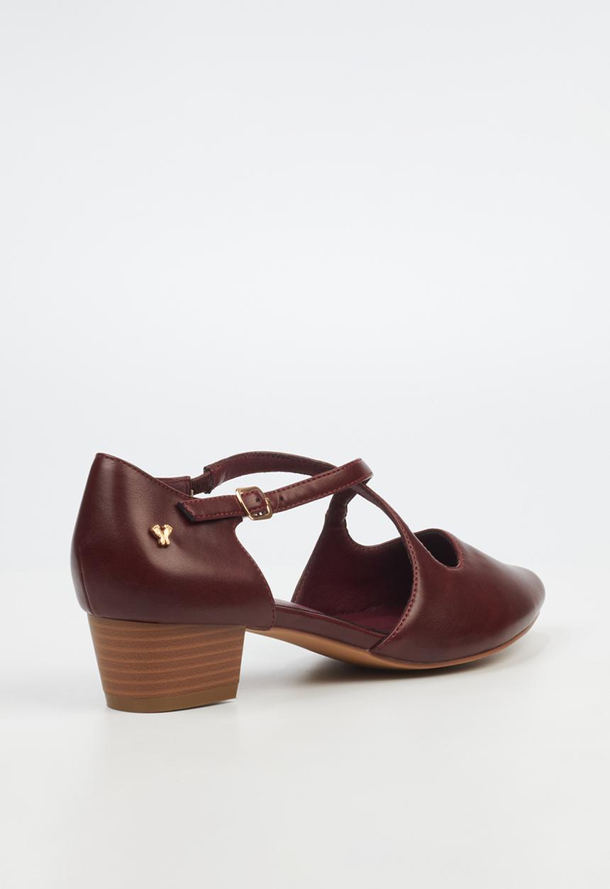 Butterfly Feet - Sling 11 Ankle Strap D'Orsay - Burgundy