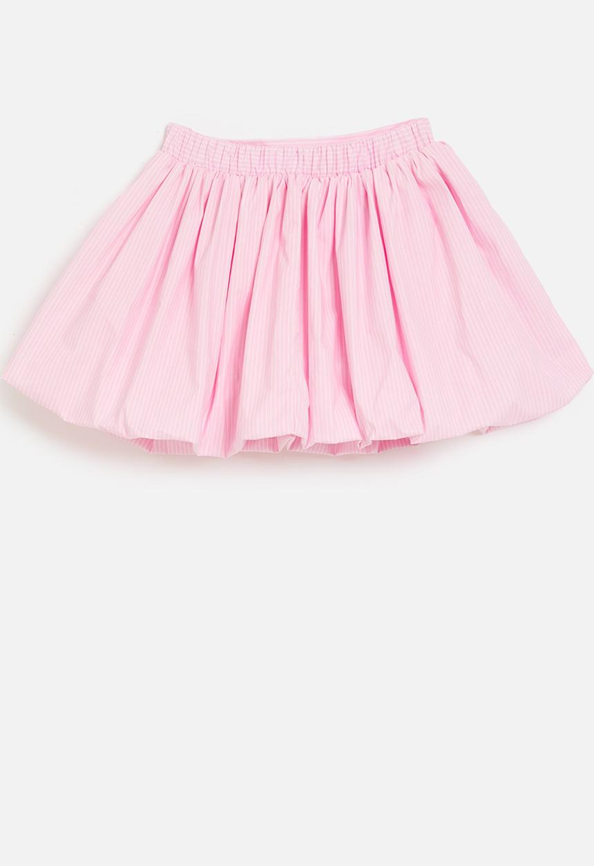 Cotton On - Daisy bubble skirt - blush pink & vanilla stripe