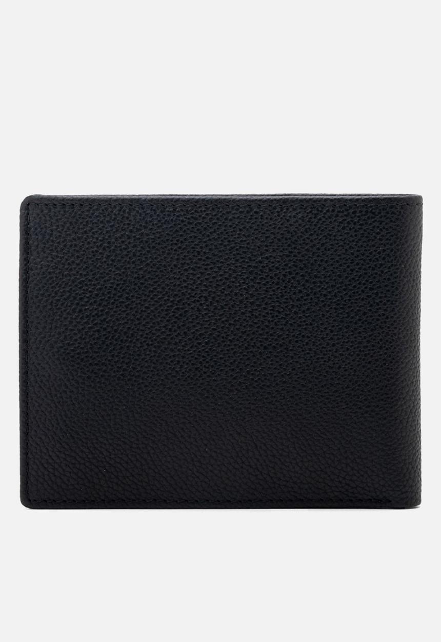 Replay - Cow Hammered Leather Wallet - Black