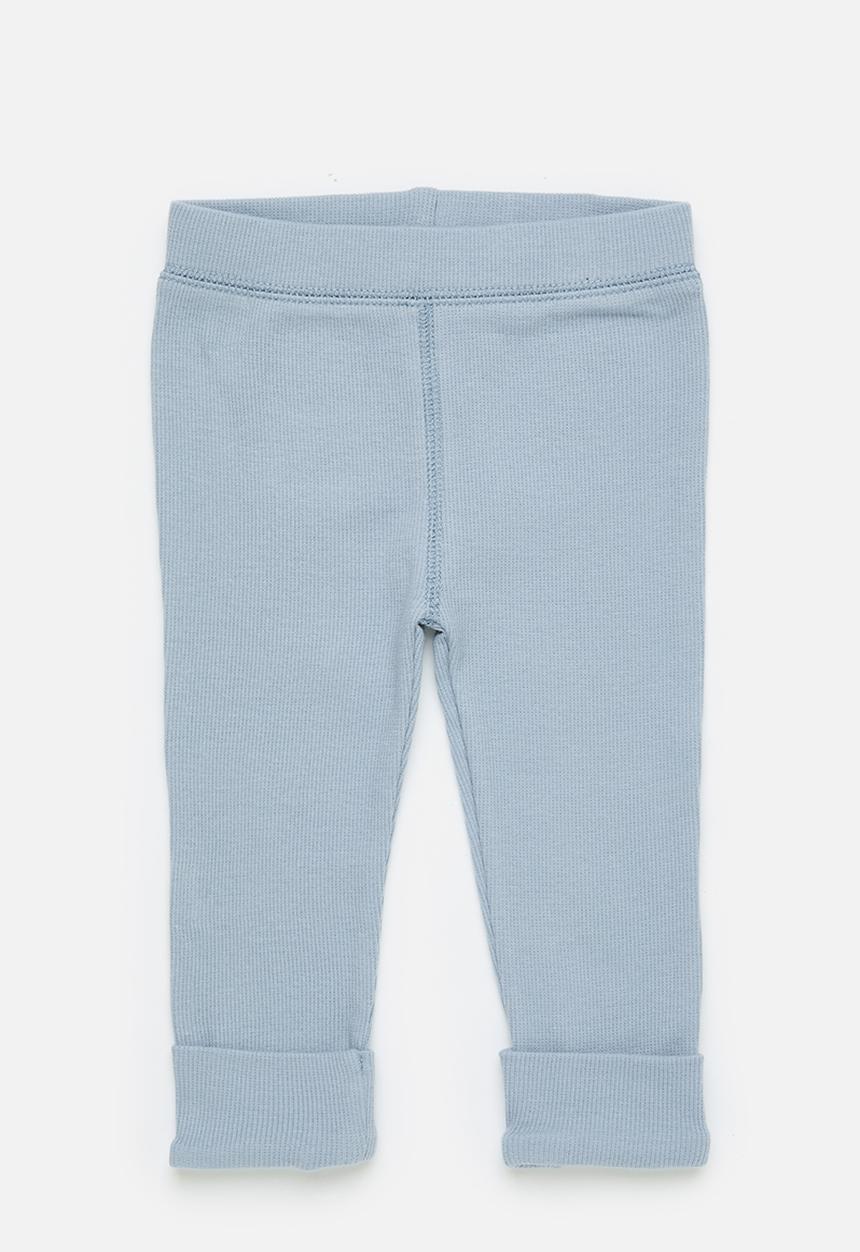 Cotton On - The row rib skinny legging - dusty blue