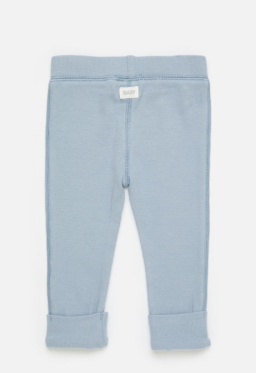 Cotton On - The row rib skinny legging - dusty blue