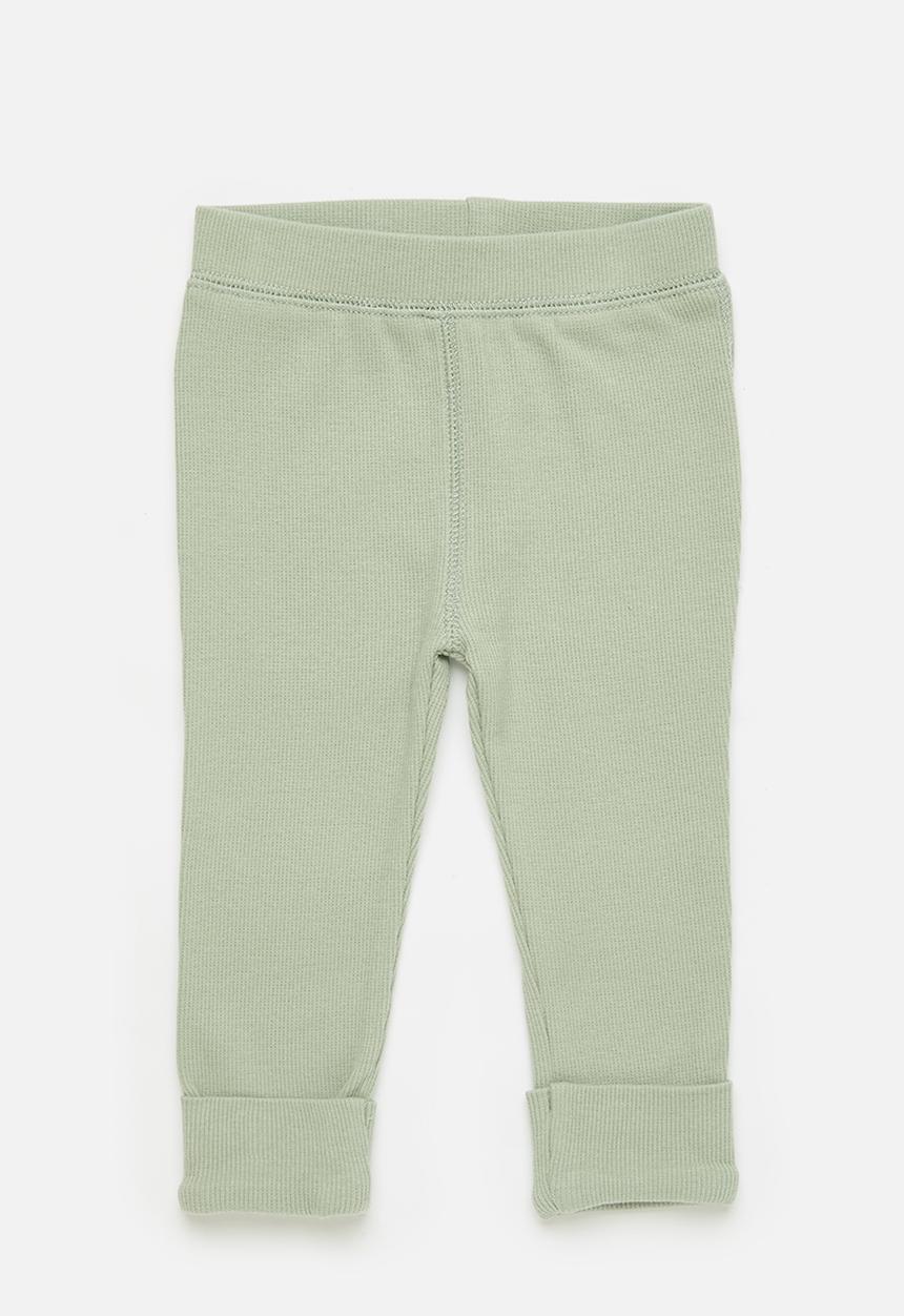 Cotton On - The row rib skinny legging - deep sage