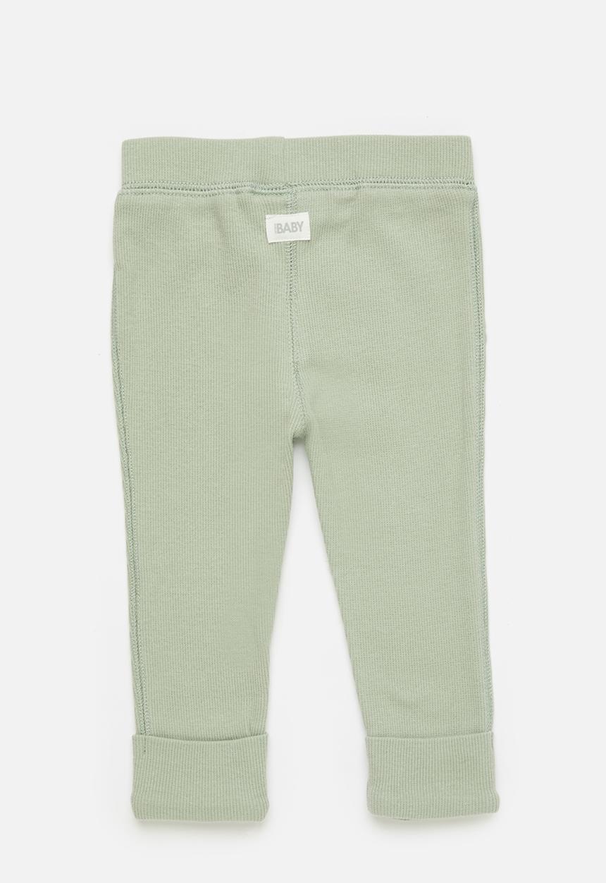 Cotton On - The row rib skinny legging - deep sage