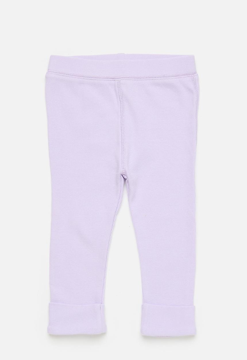 Cotton On - The row rib skinny legging - vintage lilac