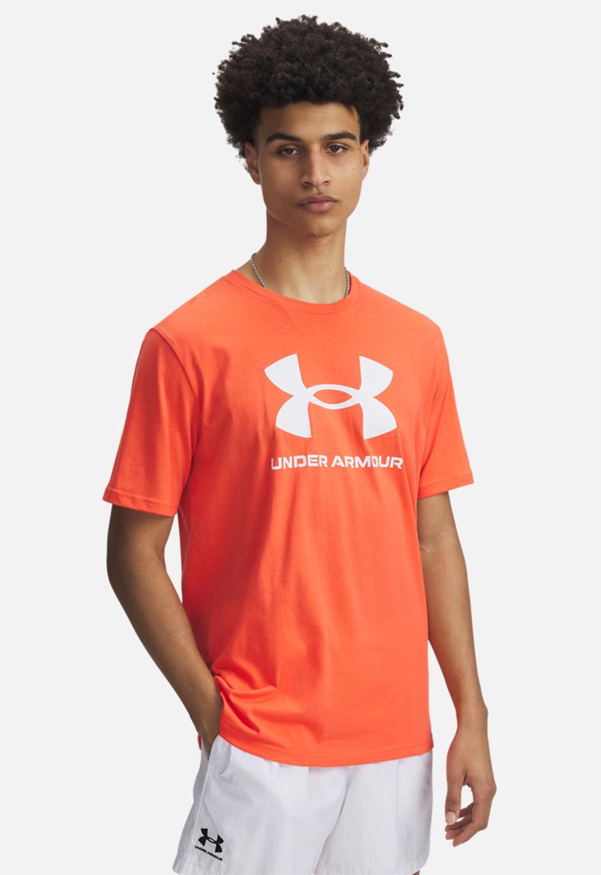 Under Armour - UA Sportstyle Logo Update Short Sleeve - Fire & White