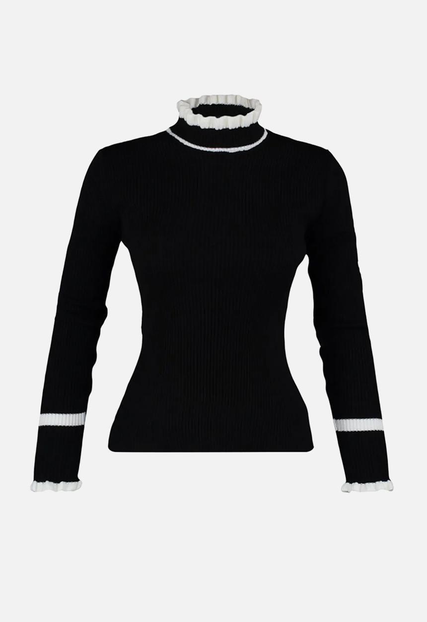 Trendyol - Colour block knitwear sweater - black