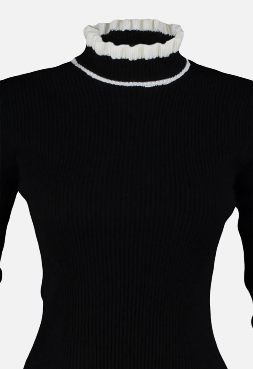 Trendyol - Colour block knitwear sweater - black