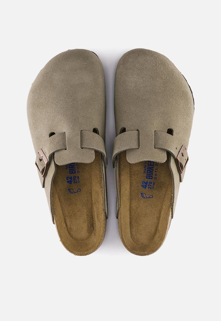 Birkenstock - Boston - Taupe Suede Leather