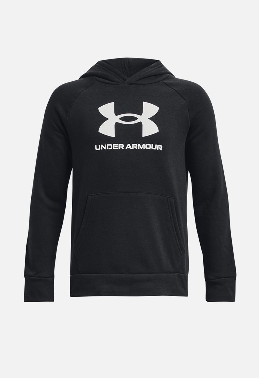 Under Armour - UA Rival Fleece BL Hoodie-Black/White