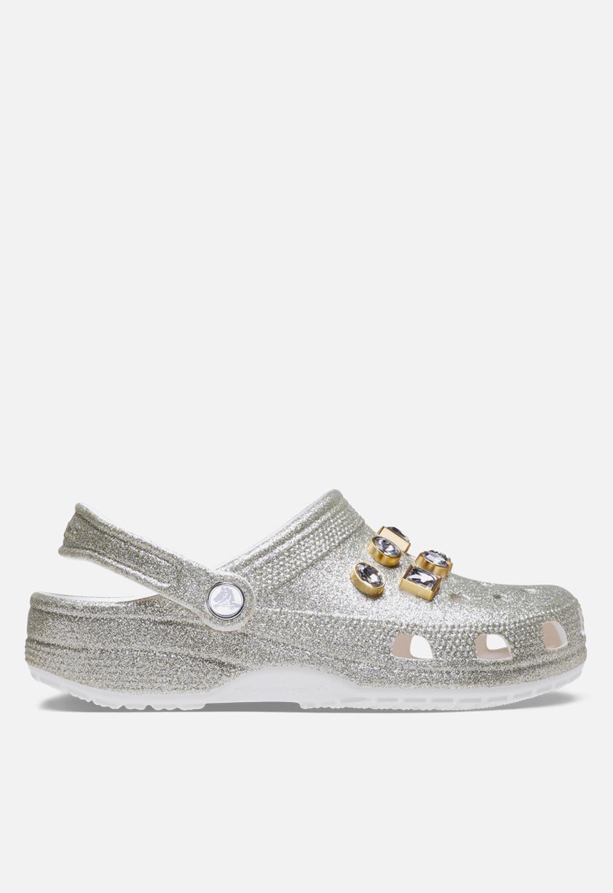 Crocs - Classic Glitter Emb Clog - Silver