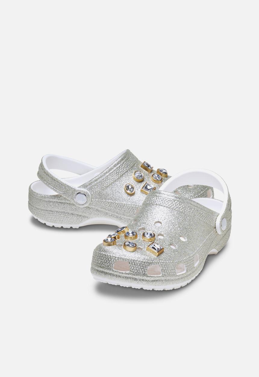 Crocs - Classic Glitter Emb Clog - Silver