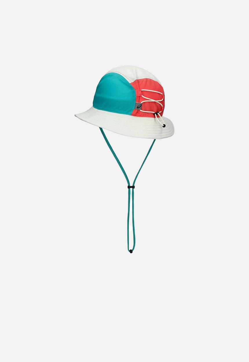 ASICS - Bucket Hat - Birch/Coral Reef/Wave Teal