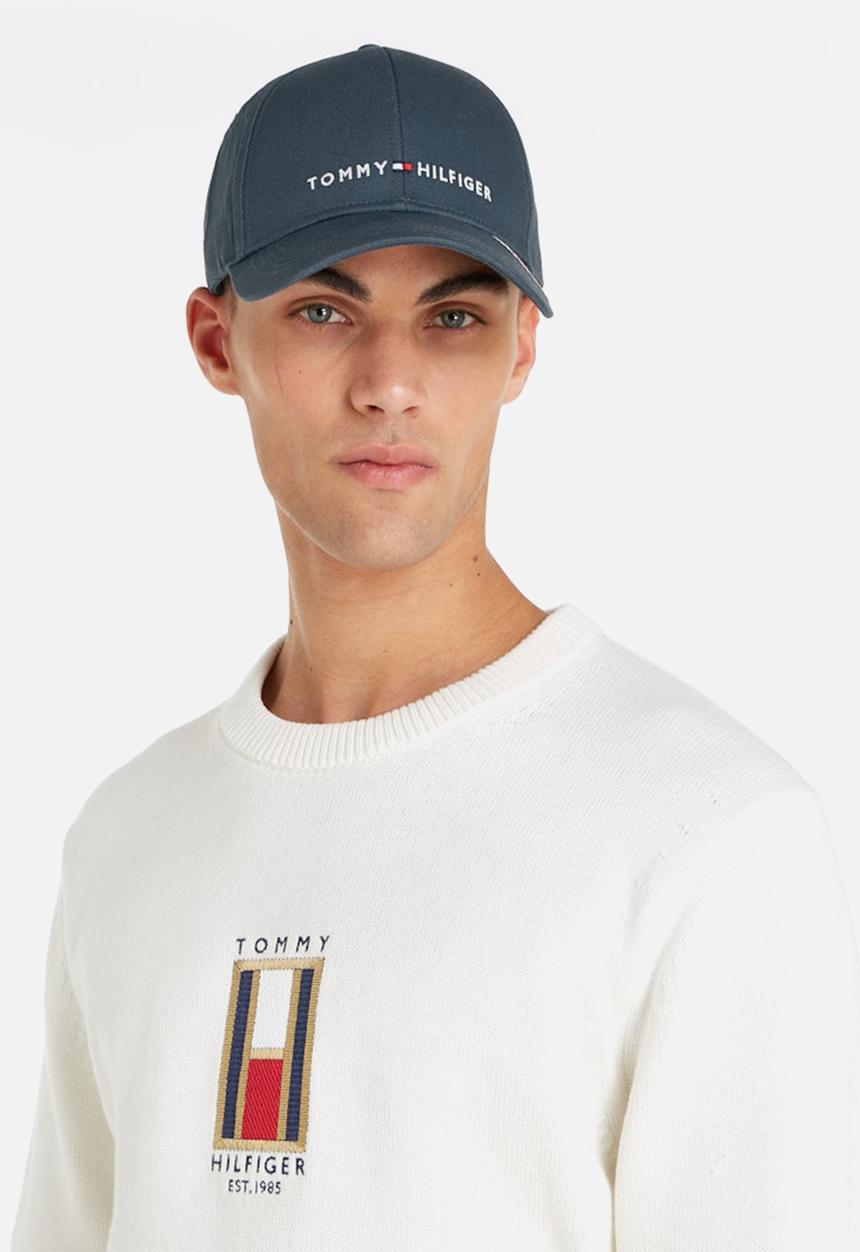 Tommy Hilfiger - Th Foundation Cotton 6 Panel Cap - Military Denim