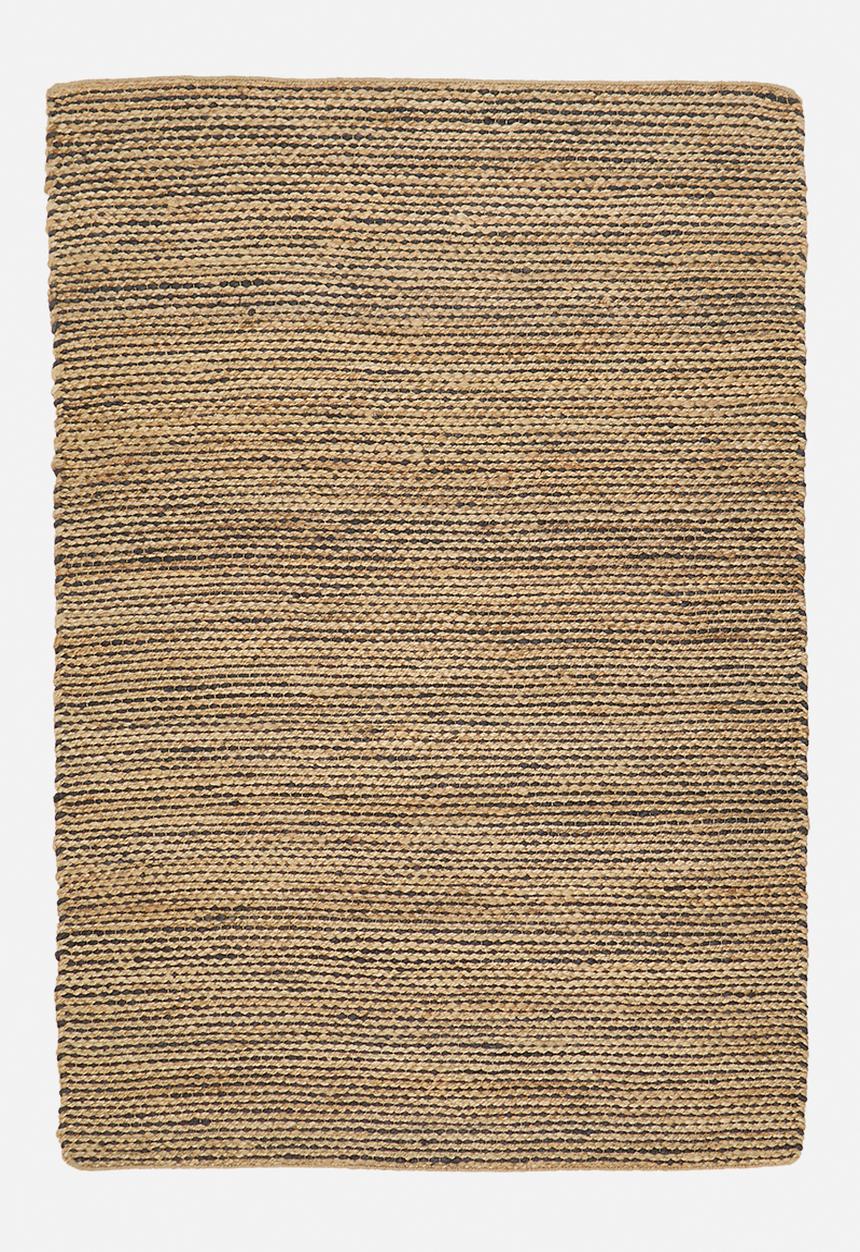 Sixth Floor - Handwoven Jute Rug - Natural / Charcoal
